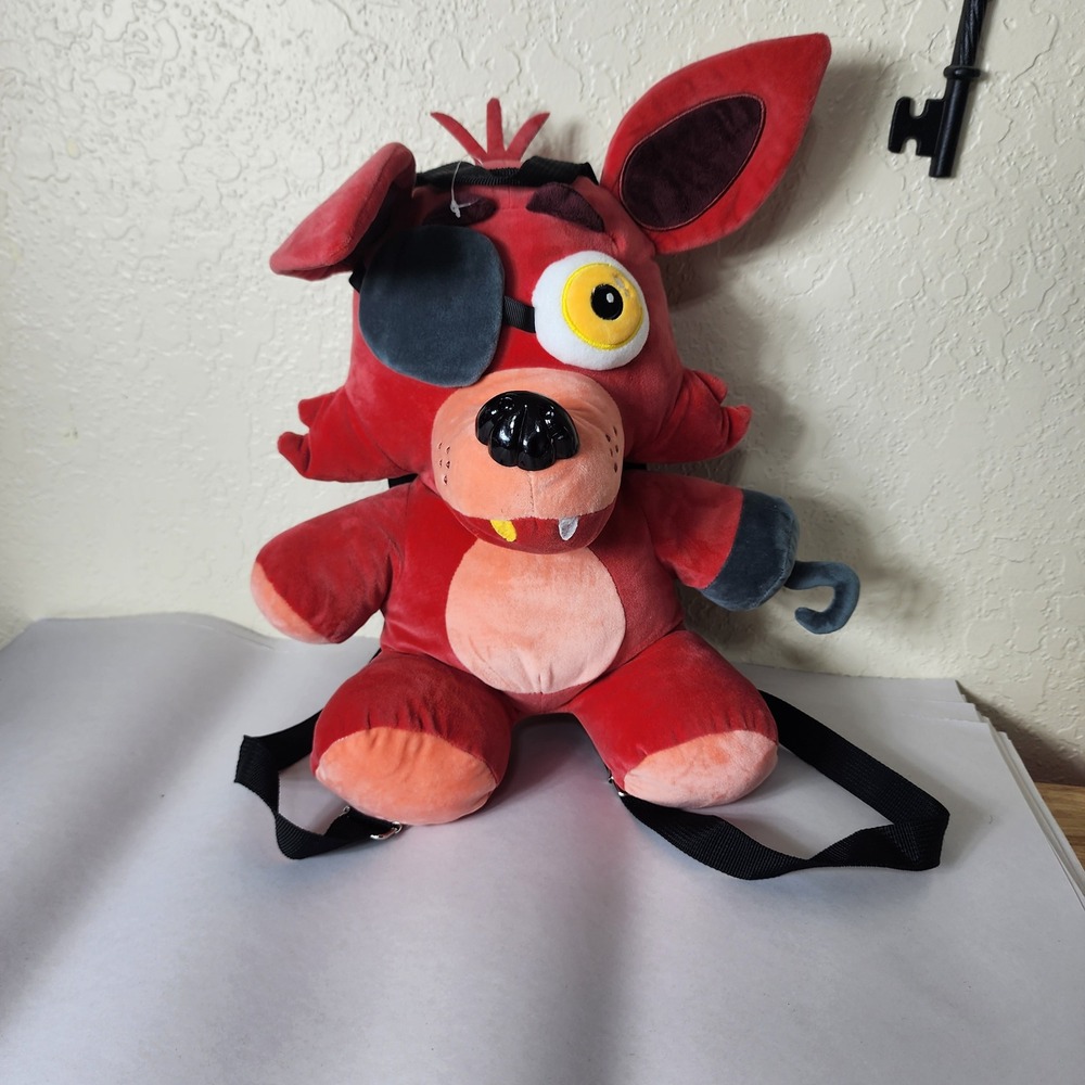 Bioworld Five Nights at Freddys Foxy Plush Backpack Red Pirate Fox FNAF 15in